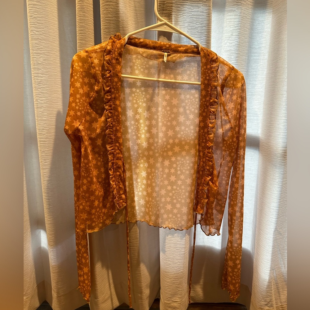 Free People sheer blouse size XS